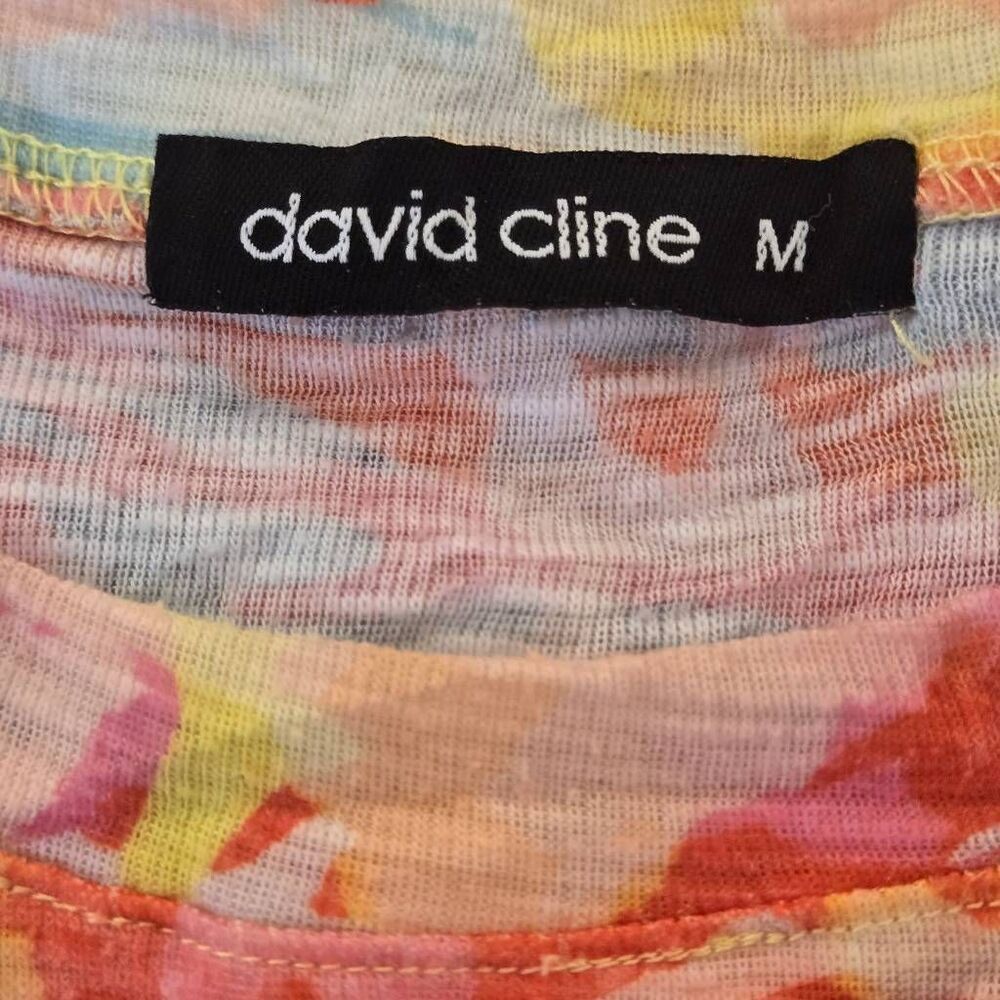 David Kline Womens Two Colorful Short Sleeve Lightweight Tee Shirts Size Medium - Picture 4 of 12